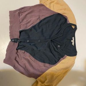 cropped short sleeve button up